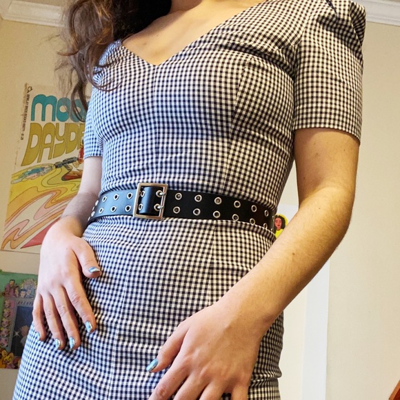 Michael Kors Check Print Midi Dress - Picture 1 of 6